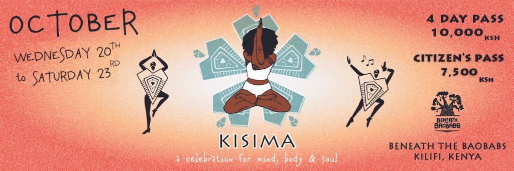 Kisima Festival Poster October 2021 at Beneath the Baobabs